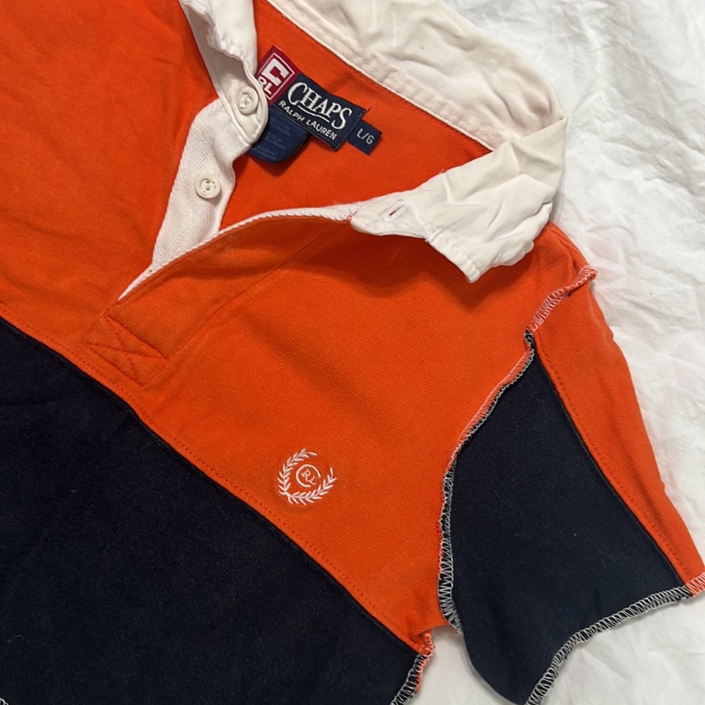 Vintage Reworked Chaps Ralph Lauren Crop Top - Picture 2 of 3